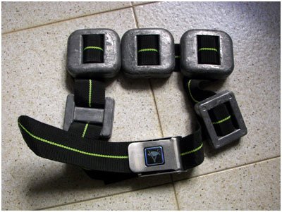 Diving weight belt 